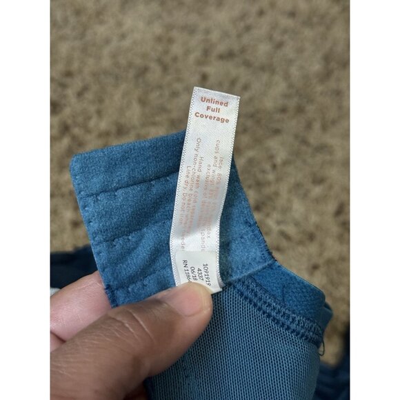 CACIQUE Ocean Green Unlined Full Coverage Bra Bow Lace 42D - Picture 4 of 5